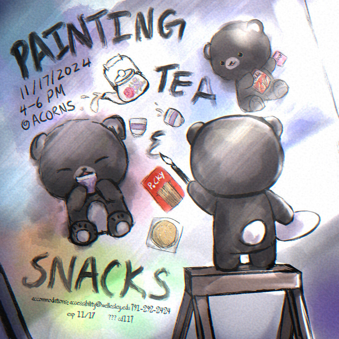 Painting, Tea, Snacks