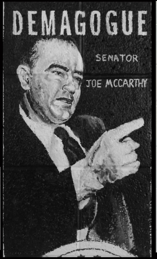 Acrylic on textured wall