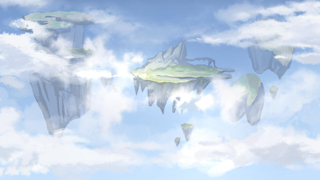 Sky island background
